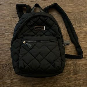 Marc Jacobs Quilted Nylon School Backpack in Black